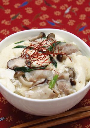 白だし┃きのこと豆腐の白だしあんかけ丼-レシピのメイン写真
