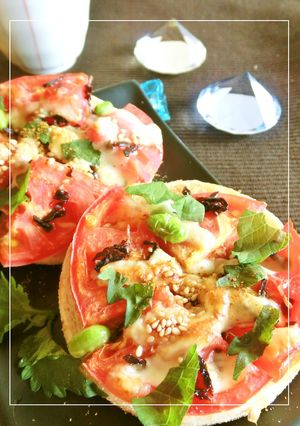 トマト・枝豆の塩昆布・おかかマフィン-レシピのメイン写真