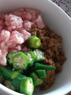 ねばねばマグロ丼-レシピのメイン写真