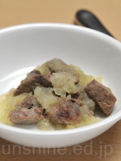 【離乳食 後期】レバーのりんご煮-レシピのメイン写真