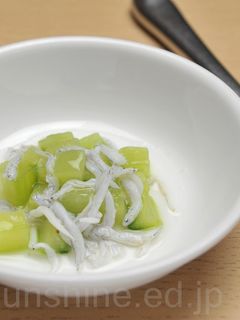 【離乳食 後期】胡瓜としらすの甘酢和え-レシピのメイン写真