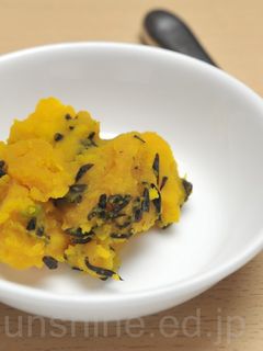 【離乳食 後期】かぼちゃの磯煮-レシピのメイン写真