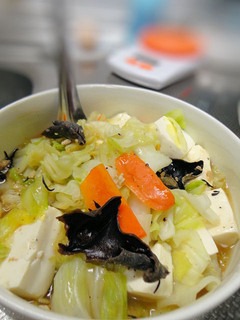 簡単野菜のおかず☆キャベツと豆腐の旨煮-レシピのメイン写真