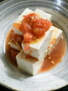 お豆腐サラダ~トマトドレッシングがけ~-レシピのメイン写真