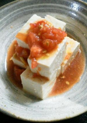 お豆腐サラダ～トマトドレッシングがけ～-レシピのメイン写真