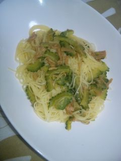 ゴーヤ なめたけ パスタ-レシピのメイン写真