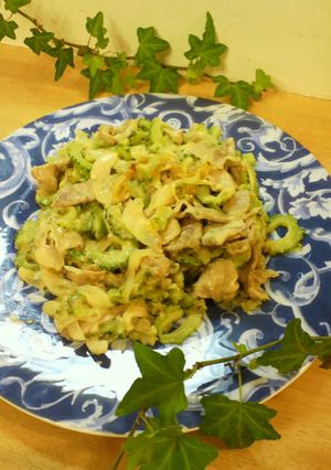 ゴーヤのチーズ味噌ごま炒め☆ミ-レシピのメイン写真