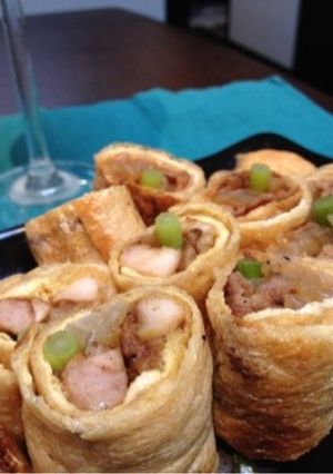 韓国味噌豚肉とタンドリーチキンまきまき☆-レシピのメイン写真