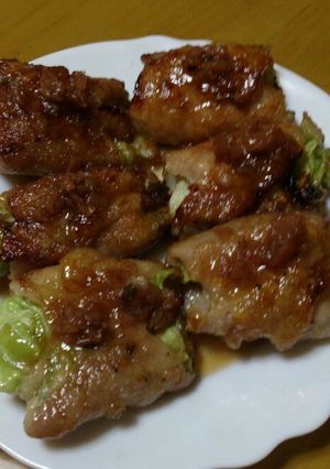 食感サックリ、豚肉でキャベツ巻き-レシピのメイン写真