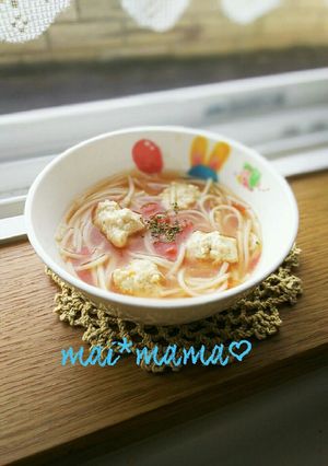 トマトのそうめん離乳食-レシピのメイン写真