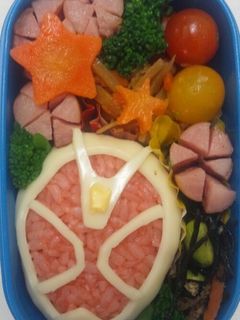 簡単キャラ弁☆仮面ライダーウィザード-レシピのメイン写真