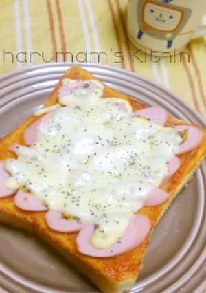 *魚肉ソーセージのチーズトースト*-レシピのメイン写真