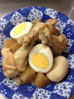 鶏手羽元・大根・こんにゃく入りの簡単煮物-レシピのメイン写真