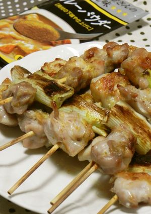 おうちで焼き鳥♪カレー風味最高です☆-レシピのメイン写真