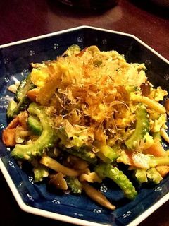 ゴーヤーとベーコンの塩麹卵炒め-レシピのメイン写真