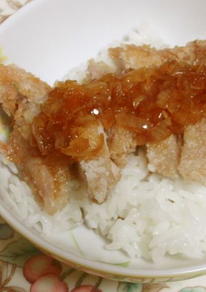 油林鶏の丼～タマネギソース～-レシピのメイン写真