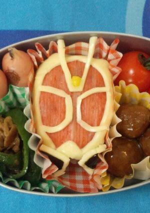キャラ弁☆仮面ライダーウィザード弁当♪-レシピのメイン写真