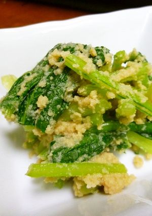 九陽おからで作る青菜の煮びたし-レシピのメイン写真