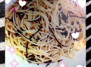 ふじっ子昆布パスタガーリック風味-レシピのメイン写真