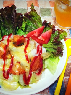 簡単1人ランチ*冷凍食品を使って*-レシピのメイン写真