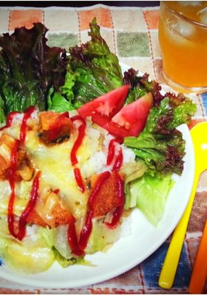 簡単１人ランチ*冷凍食品を使って*-レシピのメイン写真