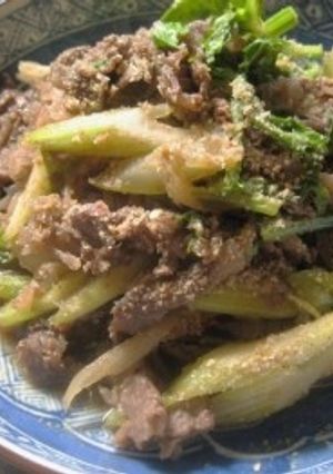 セロリと牛肉の甘辛サッと煮-レシピのメイン写真
