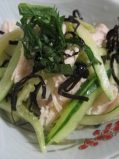 鶏肉ときゅうりの塩こんぶ和え-レシピのメイン写真
