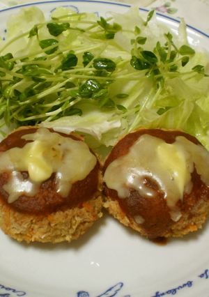 大豆たんぱくのハンバーグ-レシピのメイン写真