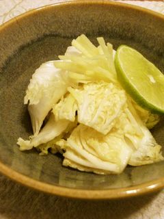 ライムが香る白菜の浅漬け-レシピのメイン写真