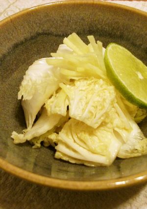 ライムが香る白菜の浅漬け-レシピのメイン写真