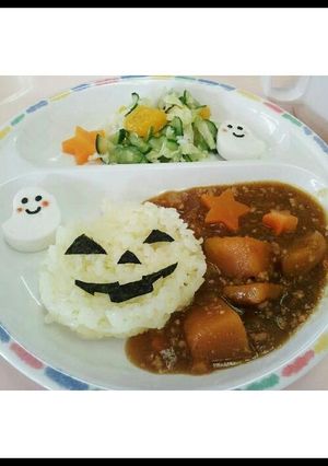 ハロウィン☆デコカレー-レシピのメイン写真