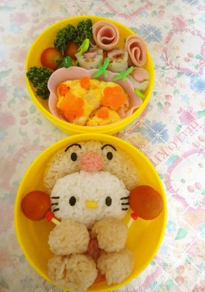 キャラ弁　あんぱんまんキティ-レシピのメイン写真