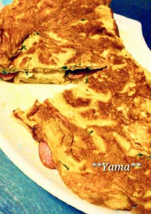 クリームチーズと大葉のオムレツ☆-レシピのメイン写真