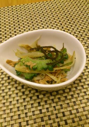 ゴーヤとごぼうのツナ塩昆布炒め-レシピのメイン写真