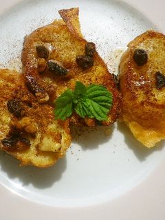 レーズン&くるみ入りフレンチトースト-レシピのメイン写真