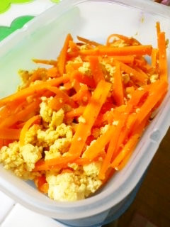 *人参と豆腐の炒め物*-レシピのメイン写真