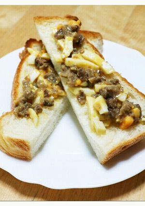 Ｂ級 ミートボールとゆで卵のトースト-レシピのメイン写真