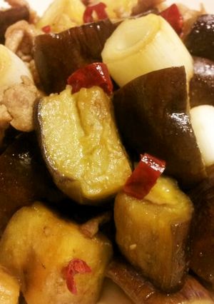 秋ナス豚肉ピリ辛炒め-レシピのメイン写真