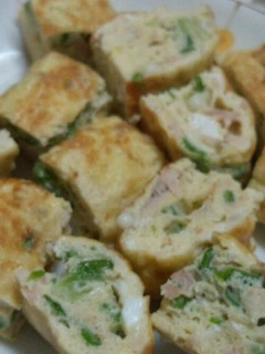 簡単 離乳食 オクラとツナの卵焼き-レシピのメイン写真