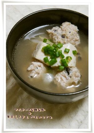 雑穀鶏団子の中華スープ-レシピのメイン写真