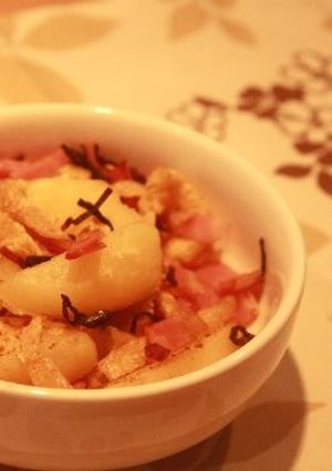 じゃがいもとベーコンの塩昆布炒め-レシピのメイン写真
