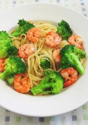 ブロッコリーとプリプリ海老の和風パスタ-レシピのメイン写真