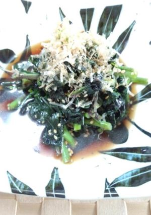 水前寺菜の炒めおひたし-レシピのメイン写真
