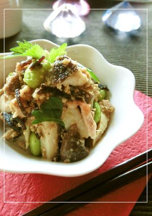 エリンギとツナの梅塩昆胡麻布和え-レシピのメイン写真