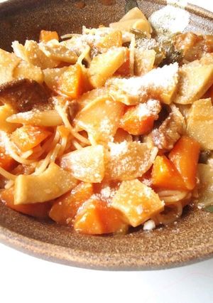 余った酢豚でナポリタン風パスタ-レシピのメイン写真