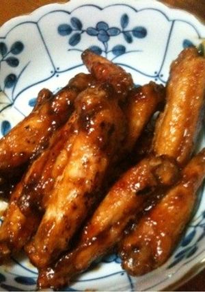 手羽先の照り煮♪簡単甘辛ダレ-レシピのメイン写真