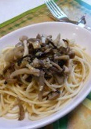 きのこと塩昆布のパスタ-レシピのメイン写真