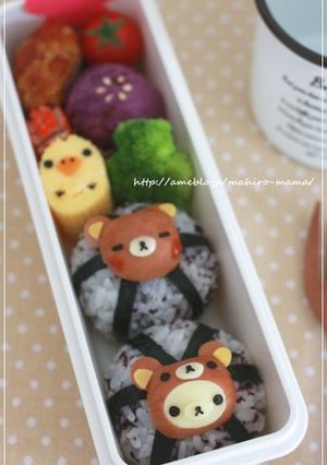 キャラ弁＊プチフランクdeコリラックマ♪-レシピのメイン写真