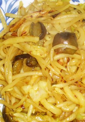 5分で出来ちゃうカレー焼きうどん-レシピのメイン写真
