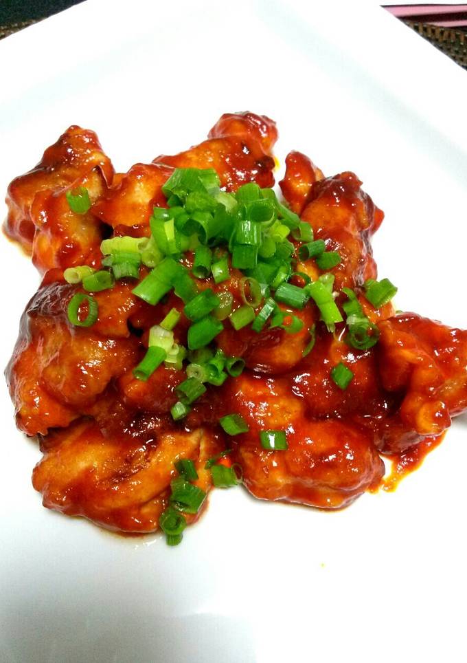 簡単すぎる！韓国風ヤンニョムチキン♪-レシピのメイン写真